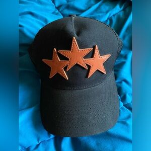 Amiri Leather Stars Men’s Hat